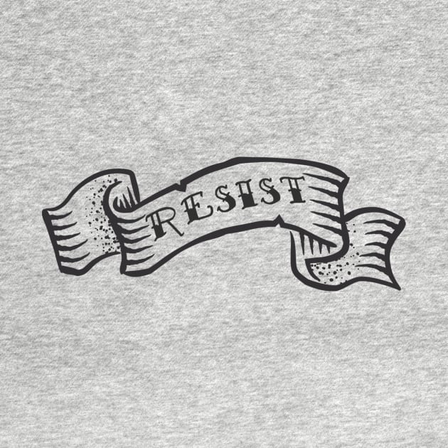 "Resist" written in a classic tattoo style by mike11209